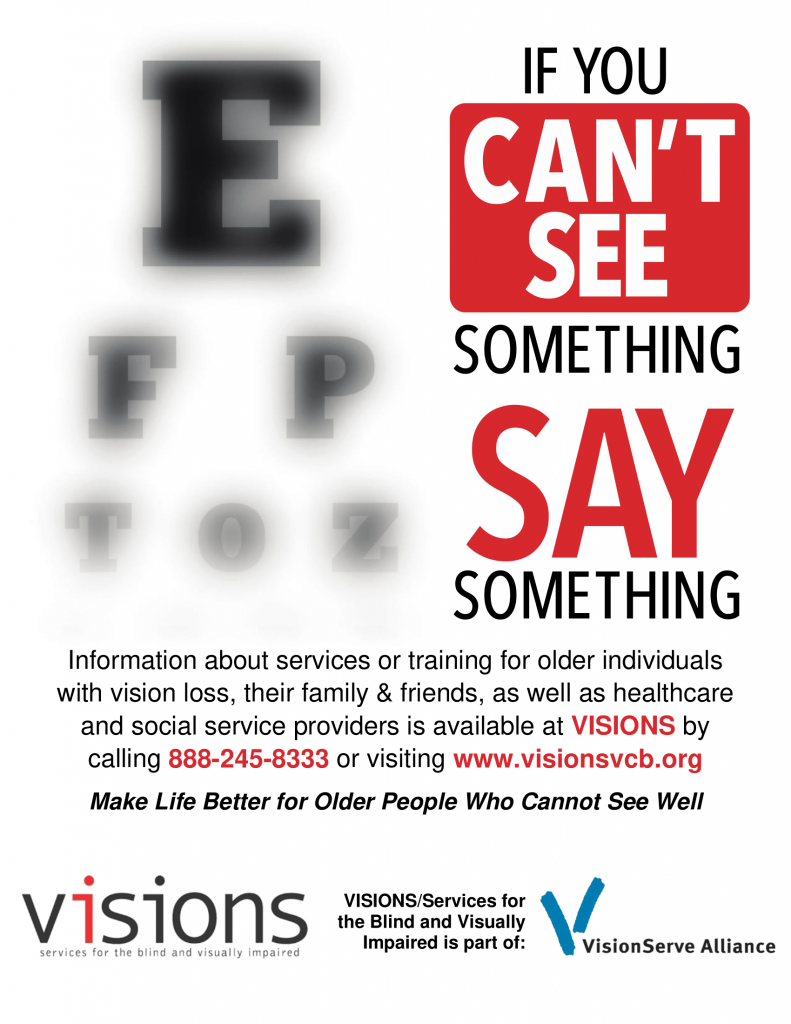 If you cant see something, say something flyer image