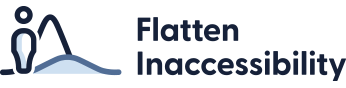 Flatten Inaccessibility logo