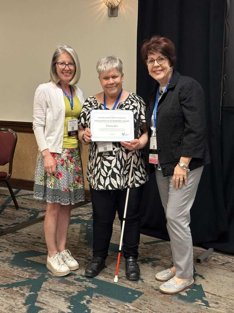 Denise Jess receives her award