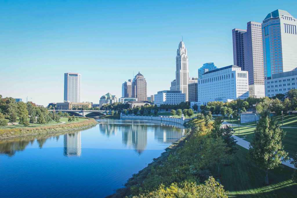 Photo of the downtown Columbus